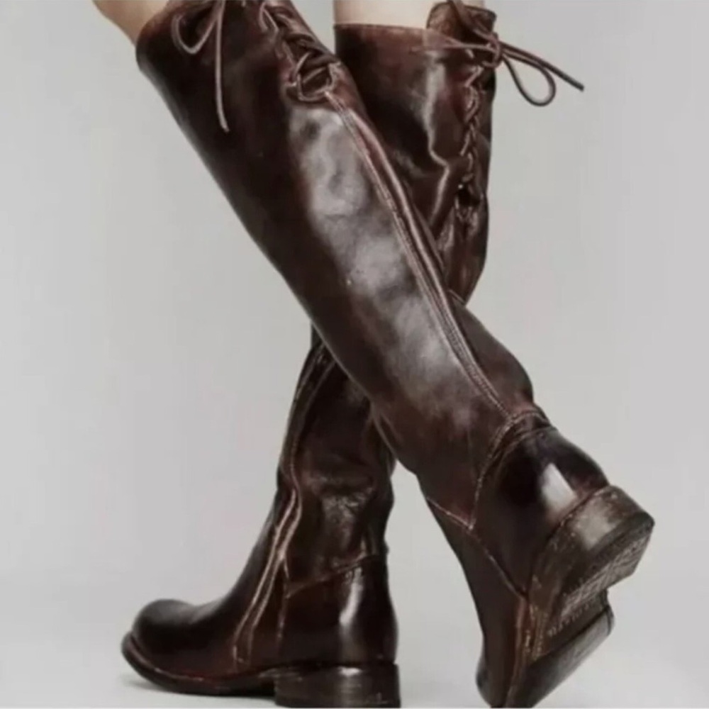 Bed Stu Manchester Rustic Leather Tall Boots Women’s Size 8